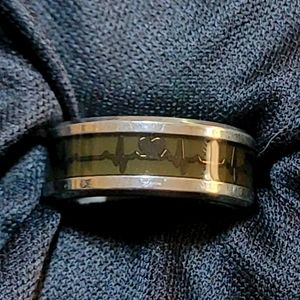 Glow-In-The-Dark Heartbeat Ring